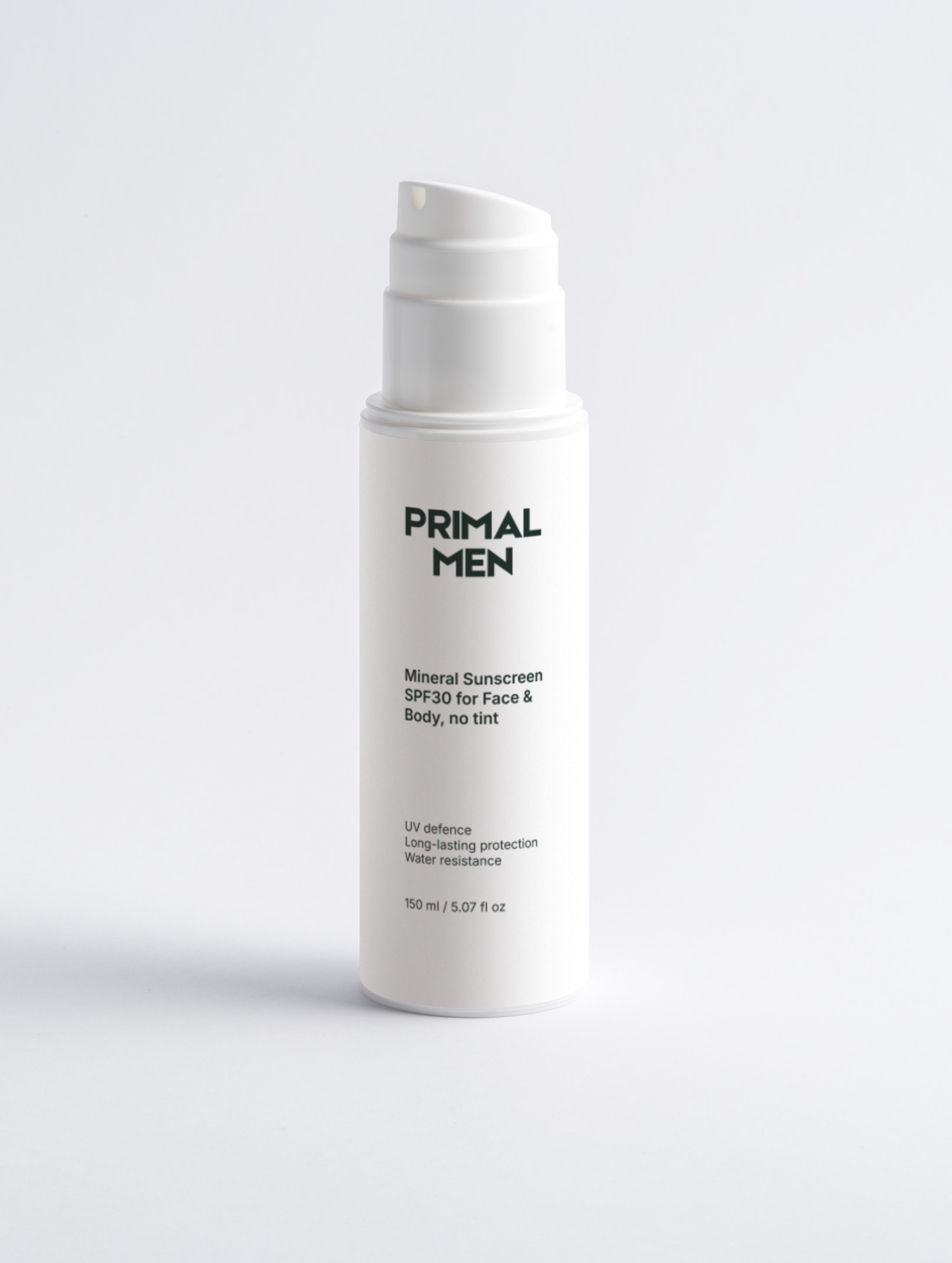 Protetor solar mineral FPS30 para rosto e corpo, sem tonalizante